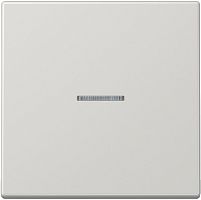 Лицевая панель Jung LS990 для 1-кл. выключателя с подсветкой серый картинка